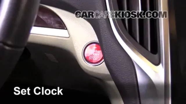 2015 Acura TLX 2.4L 4 Cyl. Reloj Fijar hora de reloj